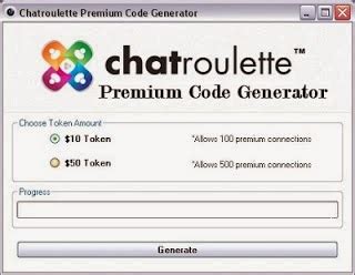 Chatroulette Premium Token code Generator : r/a:t5.